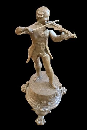 Austrian Bronze Sculpture Of Austrian Composer Haydn 1732-1809  8.5”
