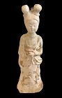 Chinese Tang Dynesty  Style Porcelain Figure Sculpture  10”