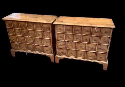 Matched Pair English Chippendale Spice Chest In The Chinese Taste 1820