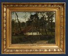 Flemish Master Henri Van Der Hecht 1841-1901 Landscape Oil 18 x 24 in.