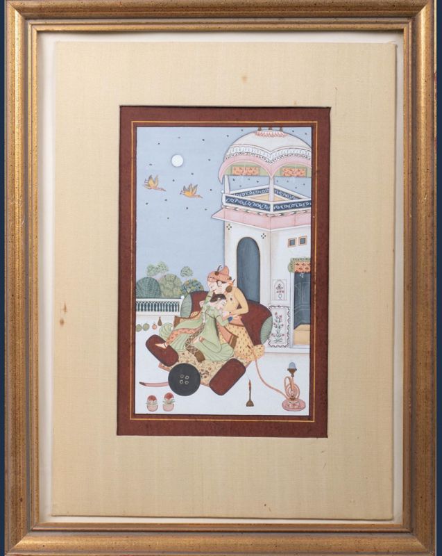Pair of Mughal Works on Paper Possibly Eighteenth Century