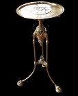 Tiffany And Company Signed Gilt Bronze Aesthetic Movement Stand 31”