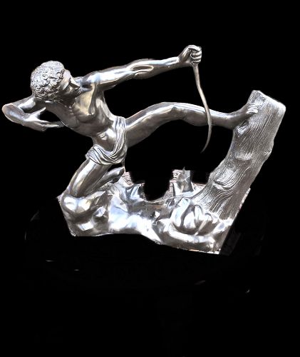 French Bronze Sculpture Of Sagittarius Zodiac Symbol 20th Century