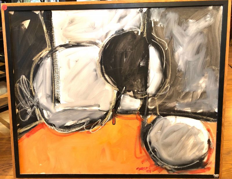 American Artist Chase,B.1947, Abstract Oil  25” x 30”