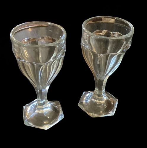Authentic French 1920s Bistro Glassware Cordials 4.5”