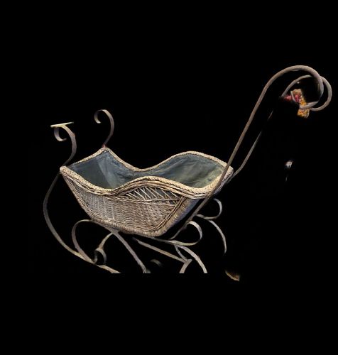 American Nineteenth Century Child’s Toy Wicker Sleigh