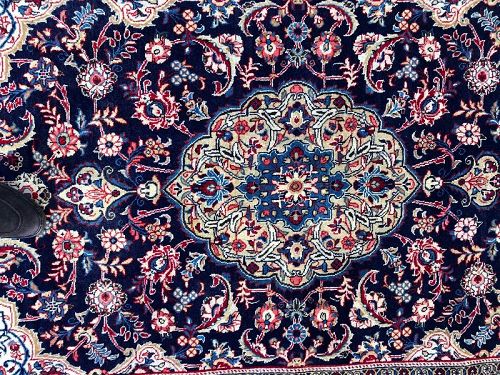 Easter Persian Mashad Carpet  Measuring 4’ x 7’