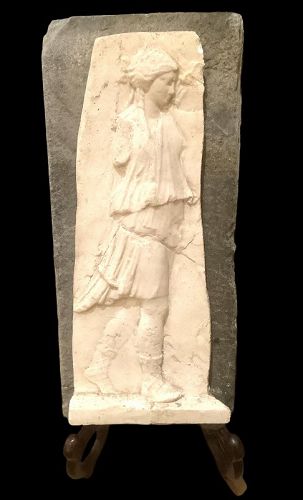 Etruscan Plaster Sculptured Figure 12” x 5”
