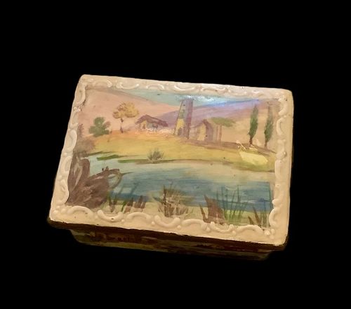 English Eighteenth Century Enameled Snuffbox