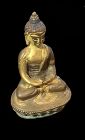 Southeast Asian Gilt Bronze Buddha Early Eighteenth Century 3”