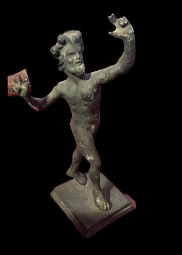 Italian Bronze Eighteenth Century Bronze Male Nude 6”