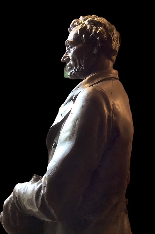 Abraham Lincoln Sculpture By Volk Bronze 32”
