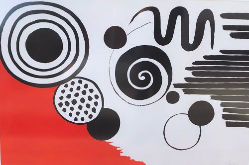 Alexander Calder Signed Color Lithograph “The Way To The World” 1968
