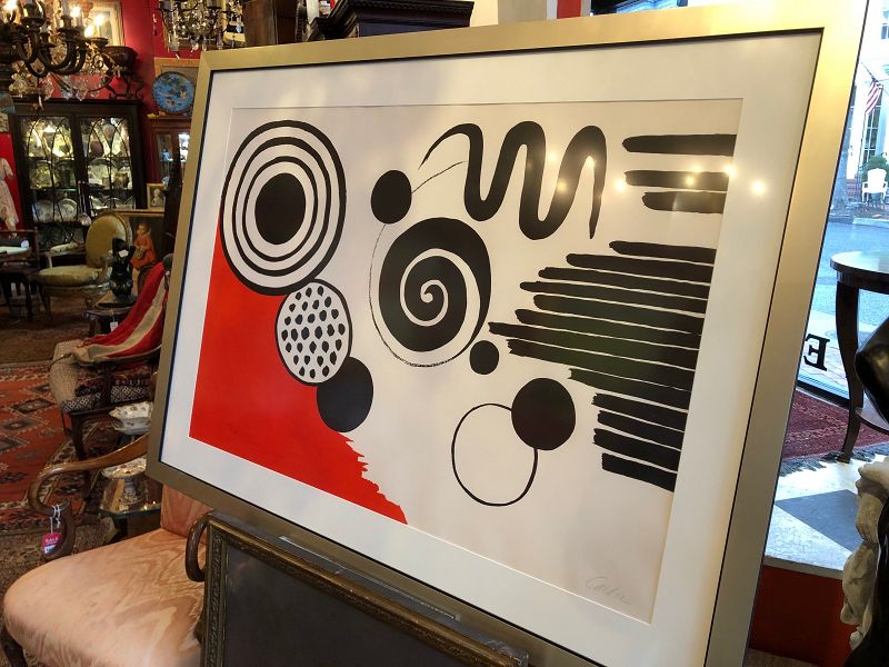 Alexander Calder Signed Color Lithograph “The Way To The World” 1968