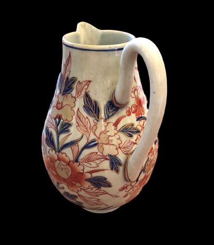 Chinese Qing Dynasty  Porcelain Pitcher Boxed  Floral Tree Design 7”