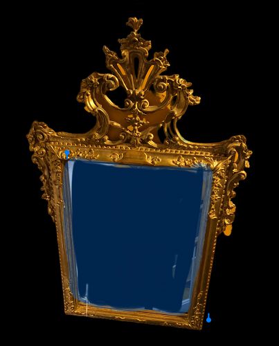 ITALIAN FLORENTINE GOLD LEAF MIRROR 50x 32 inch