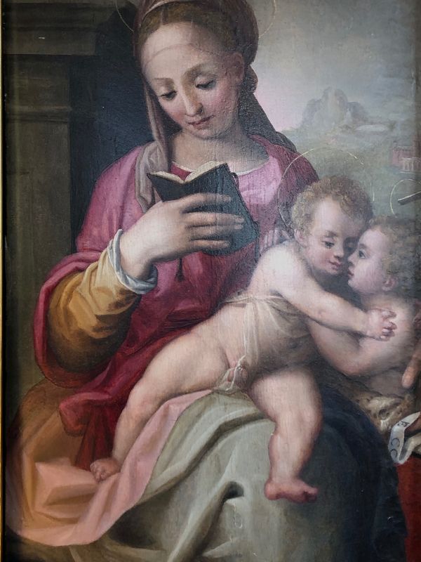 RAPHAEL, MADONNA AND CHILD WITH  INFANT St. JOHN THE BAPIST