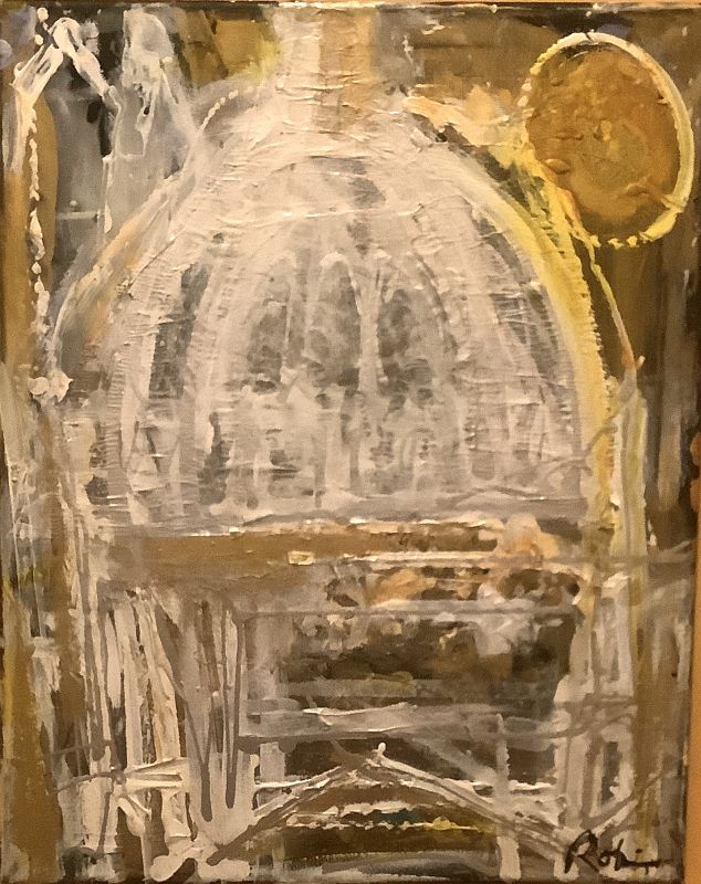 LOCAL DC MASTER ARTIST ROBIN SUTLIFF, CAPTOL DOME 24” x 18”