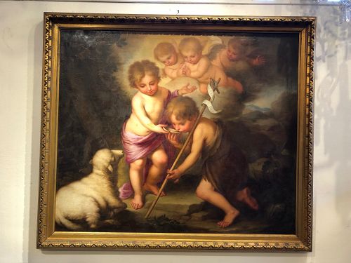 Ninos De La Concha After Batolome Murillo 1618-1682, Oil 40” x 50”