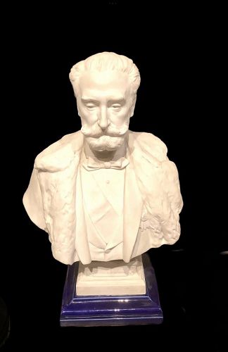 FRENCH PRESIDENT CARNOT 1837-1894 PORCELAIN SCULPTURE