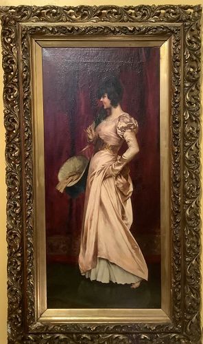 Nineteenth Century Italian Artist “Portrait of a Lady” Circa 1900