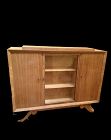 IMPORTANT ART DECO CONSOLE DISPLAY CABINET IN MAPLEWOOD width 60”