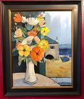 French Master Artist Charles Levier 1920-2003, Floral Still Life