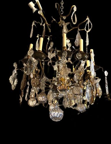 French Nineteenth Century Belle Ėpique Crystal Chandelier