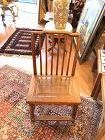 CHINESE LATER QING DYNASTY ZEBRA WOOD CHILD’S CHAIR