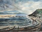 Lake Tanganyika Scene in Watercolor 28”x 33”