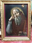 ITALIAN SCHOOL PORTRAIT OF SAINT JEROME 38” x 32”