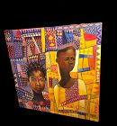 AFRICAN MASTER ARTIST HOLAWEWE “TWO WOMEN” 2017 Oil 45” x 47”