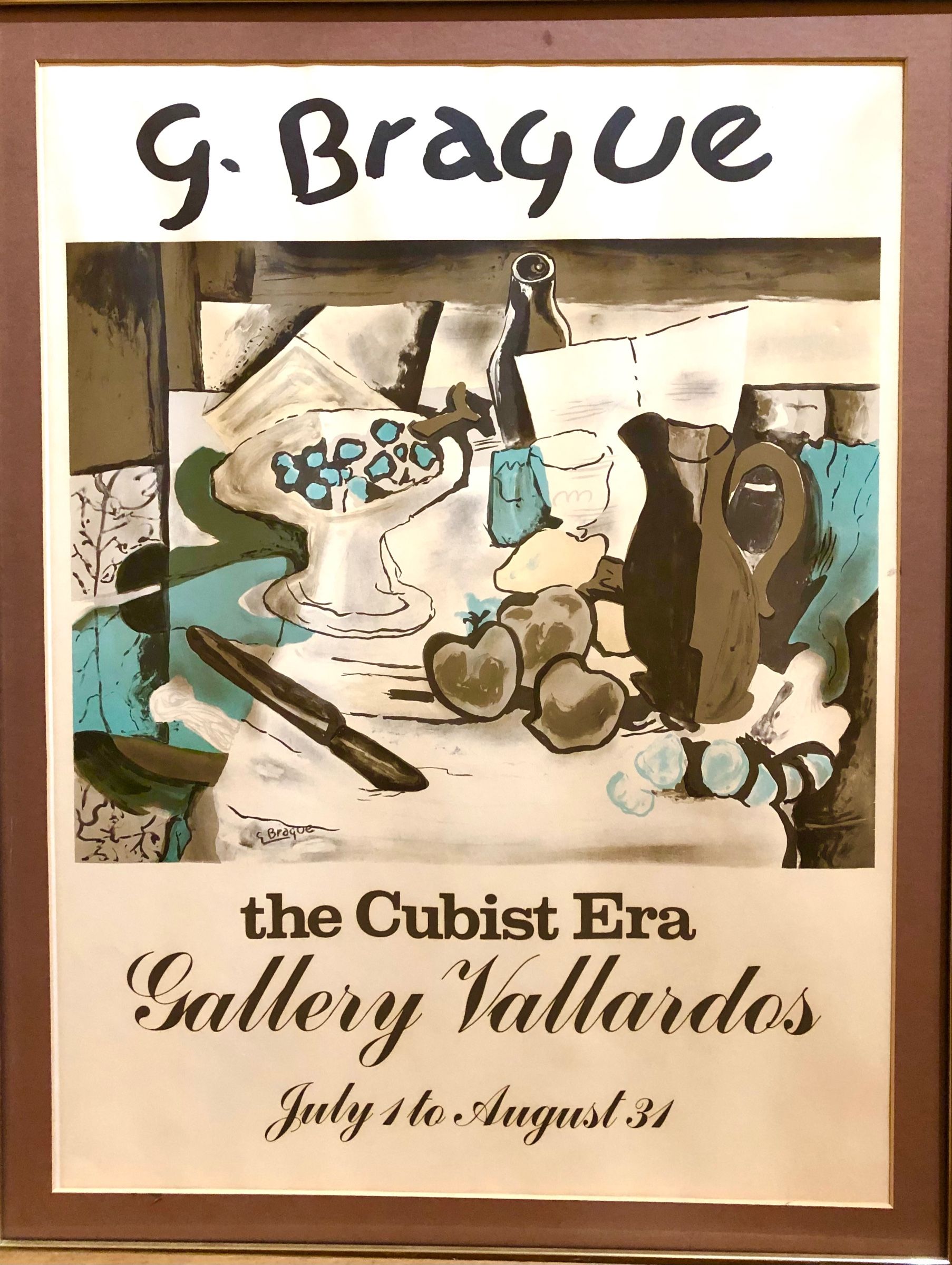 2024 Georges Braque original art exhibition poster