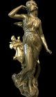 ITALIAN 19Th CENTURY ART NOUVEAU BRONZE OF AURORA 23”