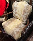 Pair of Italian 18th Century Armchairs in Fine Brocade