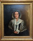 Early Nineteenth Century Portrait in Oil “The Letter”  37” x 32”