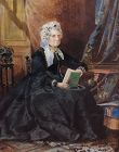 Watercolor Portrait of Elderly Lady Circa 1900 40” x 31”