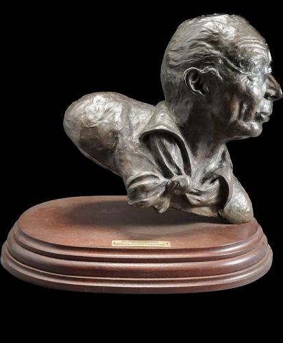 George Balanchine Bronze Sculpture By American Artist Boone 1923-2021