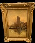 Dutch Artist Pieter Johannes Alexander Wagemans 1879-1955 Oil 16”x12”