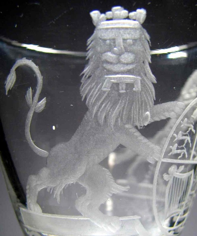 Spectacular Newcastle Light Baluster Wine Glass c1750