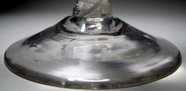 Very Rare Georgian Glass Wine Goblet c1760