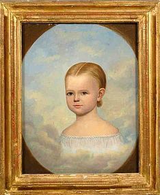 Horace Bundy Mourning Portrait of Child  c1840