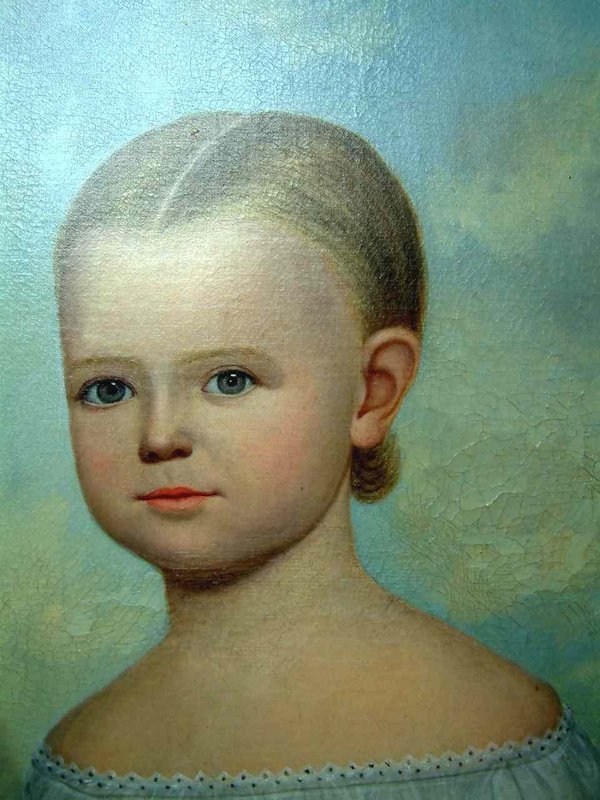 Horace Bundy Mourning Portrait of Child  c1840