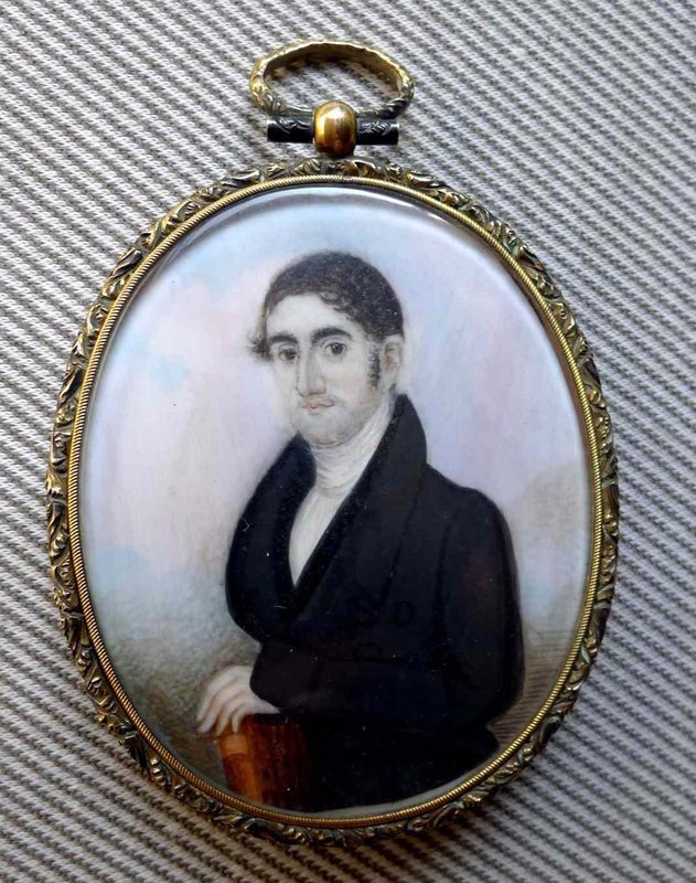 Abraham Parsell Miniature Painting c1825