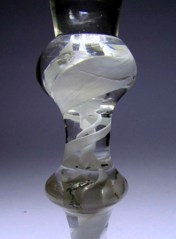 c1760 Composite Stem Wine Glass, Very Rare