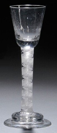 Irish Cordial Wine Glass  c1755