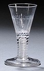 Opaque Twist Firing Dram Glass  c1765