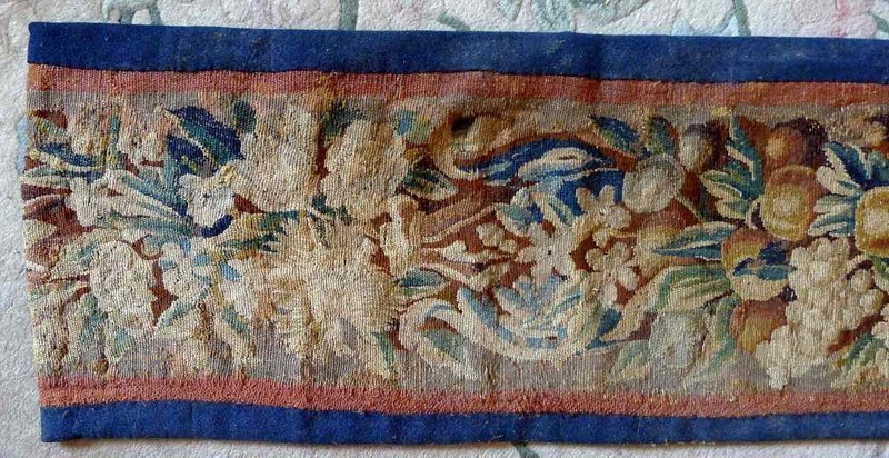 17th Century Textile Tapestry French Table Runner