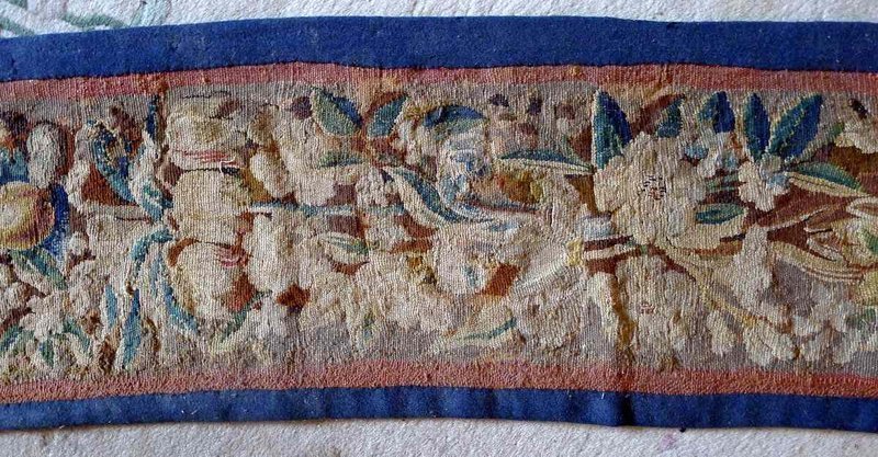 17th Century Textile Tapestry French Table Runner