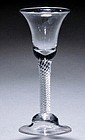 Georgian MSAT Wine Glass Domed Foot c1750